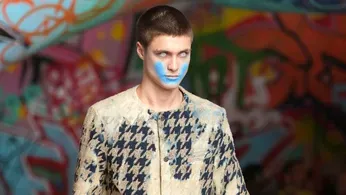 Diesel Evokes Zombie Apocalypse at Milan Fashion Week with Milky Gazes and Spray-Painted Smiles