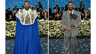 In Pinstripes and Hats, with Canes and Twists on Suiting, Met Gala Crowd Largely Did Menswear Proud