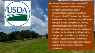 USDA Website Sparks Outrage by Blaming SNAP Benefits Expiration on Transgender People and Immigrants During Shutdown
