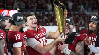 Indiana Completes Undefeated Season and Wins First National Title, Beating Miami 27-21 in CFP Final